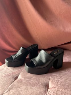 ALDO platform mule shoes