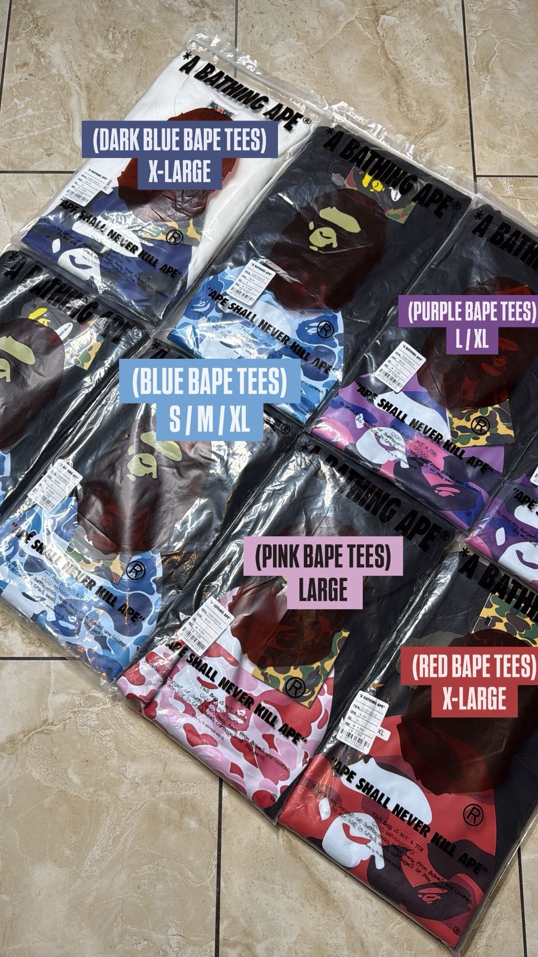 BAPE TEES! 