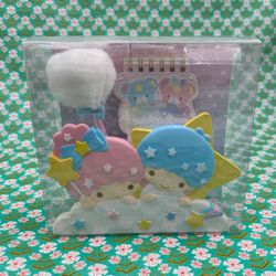 Rare New Sanrio 2017 “Little Twin Stars” Memo Stand Set From Japan