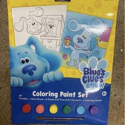 Blue's clues coloring paint set