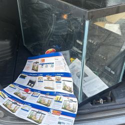 30 Gallon Fish Tank With Aqueon Filter And LED Light Setup