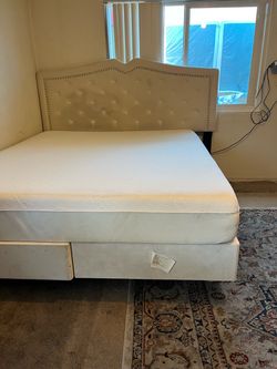 King size bed frame mattress boxpring
