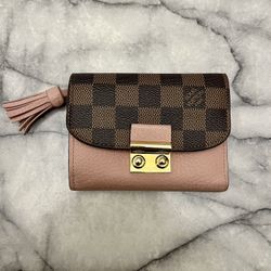 SALE! Authentic Louis Vuitton Croisette Wallet Damier Ebene & Rose  Ballerine for Sale in Modesto, CA - OfferUp