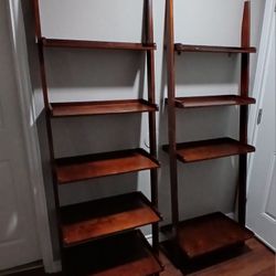 5 tier wooden shelves 