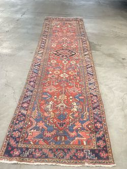 Vintage heriz runner rug