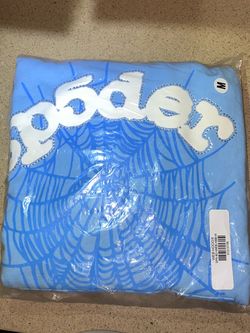 Sp5der Web Hoodie Blue Size Medium