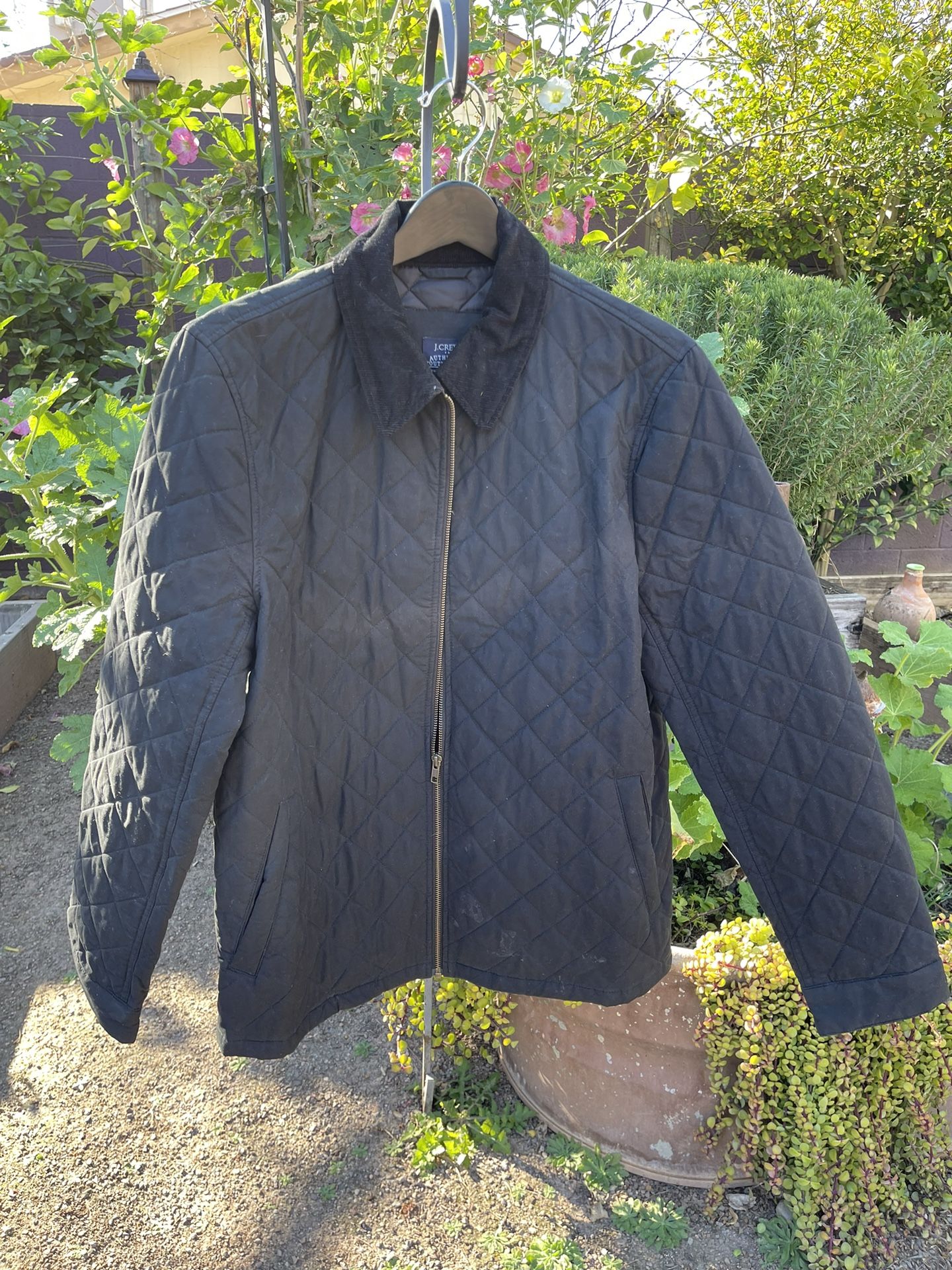 Men’s Medium J crew Quilted Bomber Jacket 