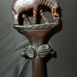 Beautiful Hand Carved Walking Stick From Kenya. 
