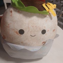 Large Squishmallow  Taco (Tex) Plush