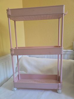Spacekeeper slim rolling storage cart, 3-tier organizer