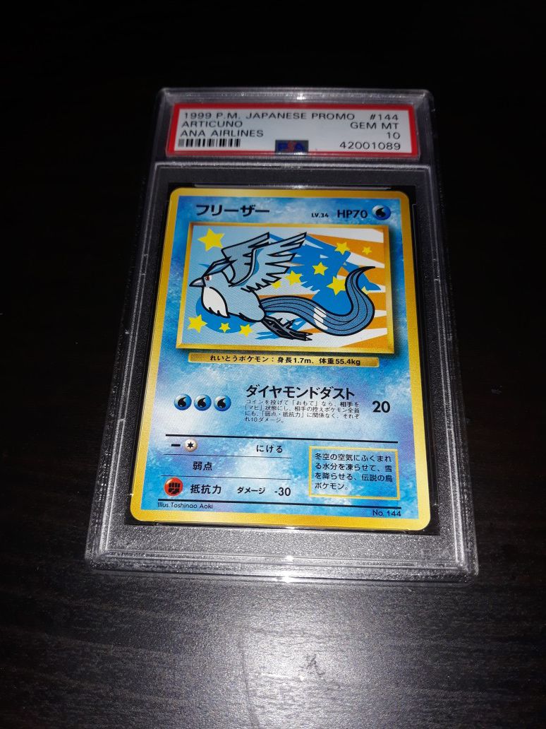 Pokemon Articuno Japanese ANA All Nippon Airlines PSA10 GEM MINT