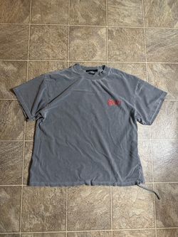 KSUBI Gray Embroidered Logo T-Shirt