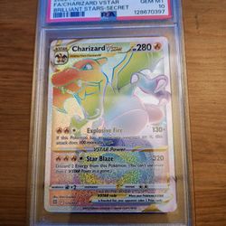 Pokemon Charizard VStar Rainbow Rare PSA 10