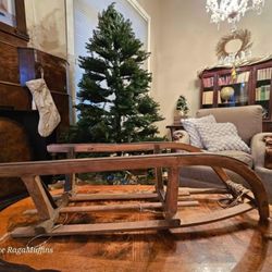 Antique sled  -just in time for Christmas decorating 