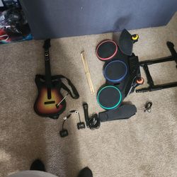 Complete Guitar Hero and Rock Band set for PS3
