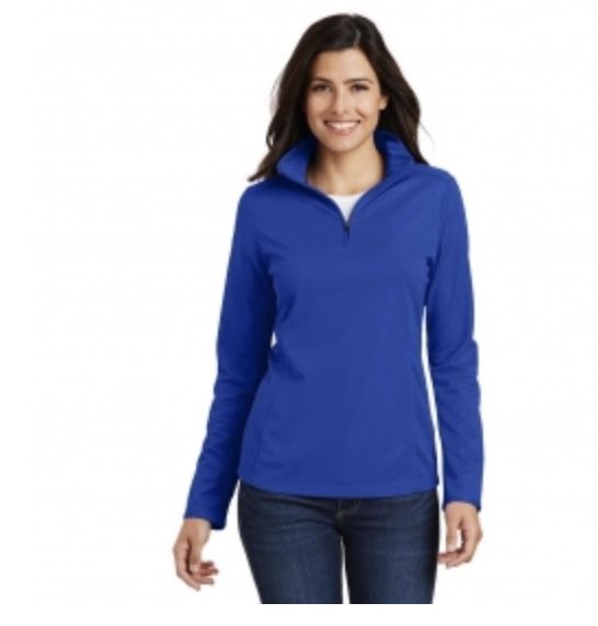 Brand New Royal Blue Women’s Pull Over Size XS 3/4 Zipper