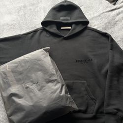 Black ( Stretch Limo ) Essentials Hoodie