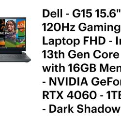 G15 Gaming Laptop Budle