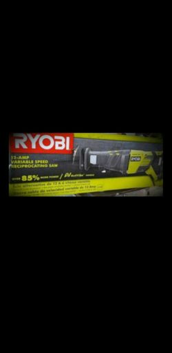 Semi-new Ryobi 12-amp Variable Speed Reciprocating Saw (Electric)