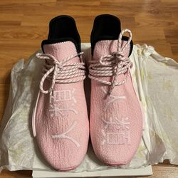 Adidas Human Race Pharrell Williams HU NMDs Pink Colorway, Men’s Size 10, Style Code GY0088, PRE-OWNED