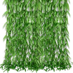 Riceshoot 200 Pcs Artificial Hanging Leaves Vines Fake Willow Garland Faux Vines for Wall Balcony Garden Wedding Windowsill Party Wreath Supplies Vbs 