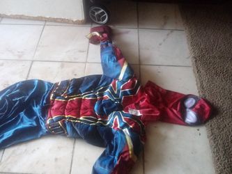 Spider men custume size large kid