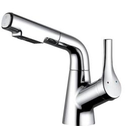 Luxury Extendable Pull Out Bathroom/Kitchen Sprayer In Chrome