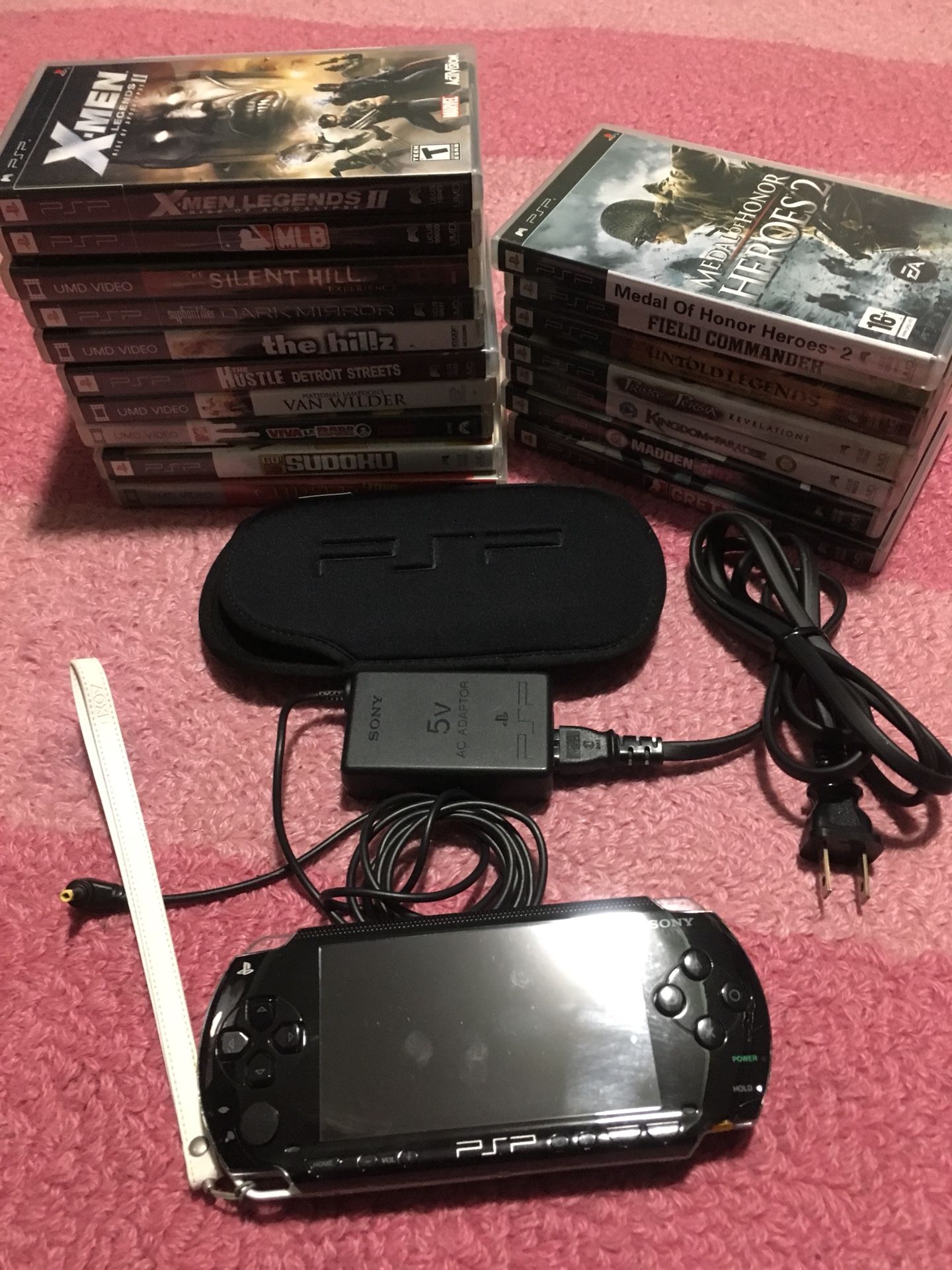 Psp + games movies and charger OBO