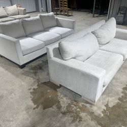 Modern Light-Grey Sofa – Cleaned & Ready to Go