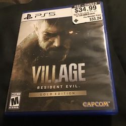NO GAME CASE ONLY resident evil village gold edition ps5 case  