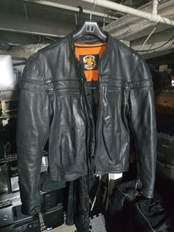 Just leather jacket with liner size L