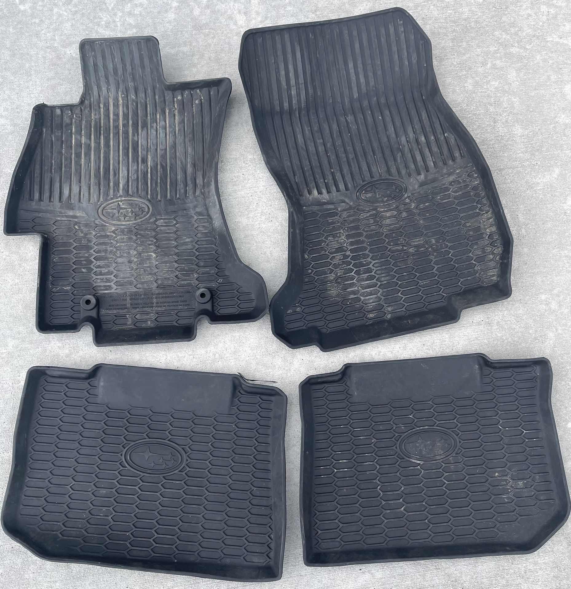 Subaru Floor Mats and Trunk Mat