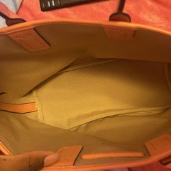 Coral Michael Kors mini tote bag