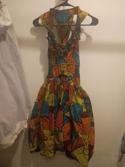 Colorful African Print Dress