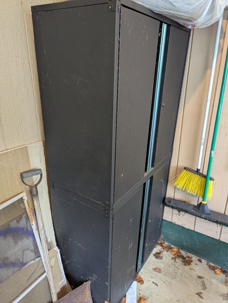 Hart 72" Metal Cabinet In Black