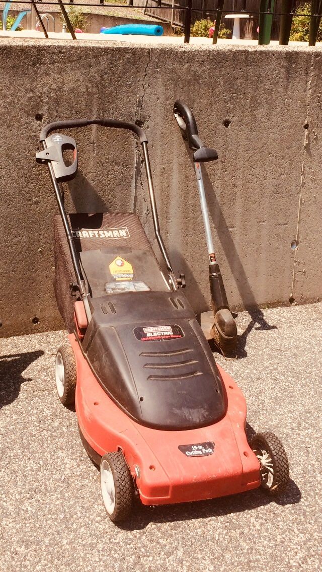 Electric Lawn Mower and trimmer for Sale in Lynn MA OfferUp
