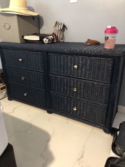 navy blue and gold dresser Mackenna Dresser main image 0