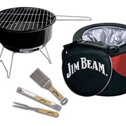 NEW Jim Beam 5 Piece Cooler & Grill - Still Sealed Never Opened