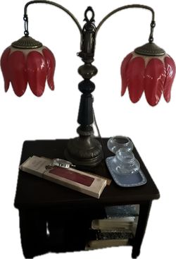 Vintage Double Tulip Lamp