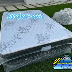 Full Size Mattress And Boxspring Bed Set Colchon Y Tambor 