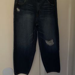 Jean High Leg Pants