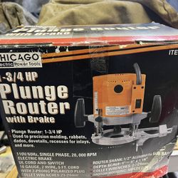 chicago 1 3/4 HP plunge router