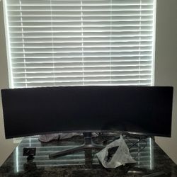 49 In Samsung Computer Monitor With All Attachments 