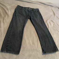 Levi’s 559 Jeans Men 44x32 Blue Bootcut Denim Mid Western Rise Rodeo Heavyweight