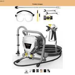 MaXpray M1 Airless Paint Sprayer, Highly Efficient Thinning-Free Minimal Overspray for Up to 10 Gallon DIY Painting Projects Home Interior & House Ext