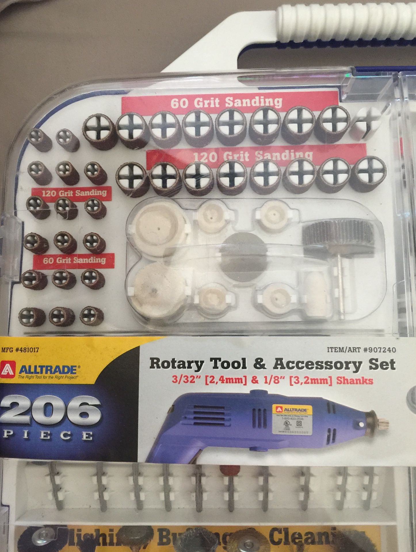 Alltrade (Dremel) Rotary Tool & Accessory Set 206Pieces for Sale in