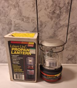 Vtg Coleman Leisure Line Propane  Lantern Unused & box