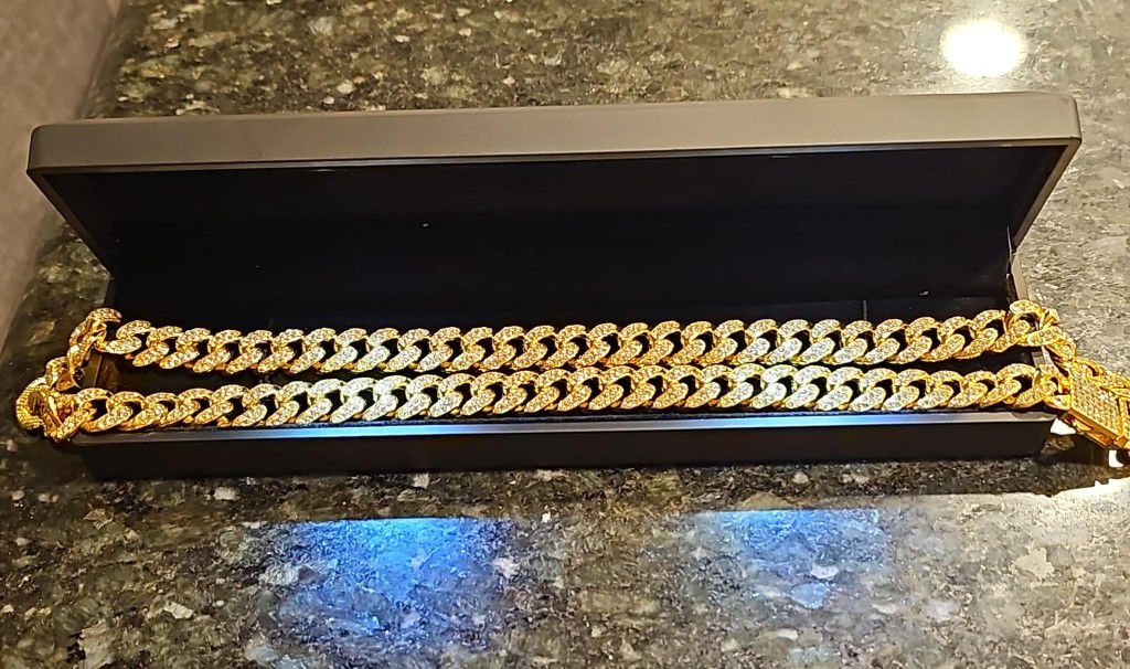 14k Plated Gold Chain For Men 