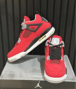 Air Jordan 4 Red Black Sneakers size 11