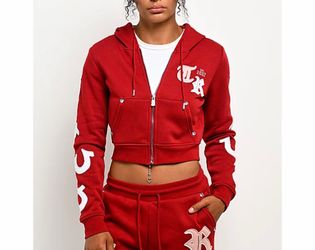 Woman’s cropped true religion hoodie